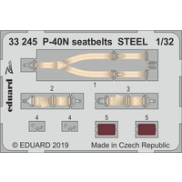Eduard 1/32 P-40N seatbelts STEEL Photo etched parts [33245]