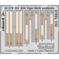 Eduard 1/32 DH. 82A Tiger Moth seatbelts STEEL Photo etched parts 33279