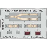 Eduard 1/32 P-40M seatbelts STEEL Photo etched parts 33283