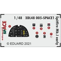 Eduard 1/48 Spitfire Mk.I early SPACE 3D Decals 3DL48005