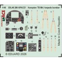 Eduard 1/48 Hampden TB Mk.I Torpedo Bomber SPACE 3D Decal Set for ICM