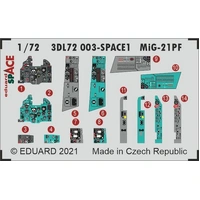 Eduard 1/72 MiG-21PF SPACE 3D Decals 3DL72003