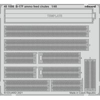 Eduard 1/48 B-17F ammo feed chutes Photo etched set 481056