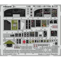 Eduard 1/48 B-17F cockpit Photo etched parts 491180