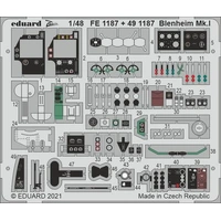 Eduard 1/48 Blenheim Mk.I Photo etched parts 491187