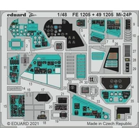 Eduard 1/48 Mi-24P interior Photo etched set 491205