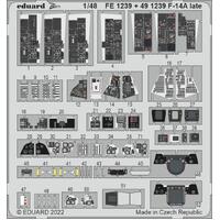 Eduard 1/48 F-14A late interior Photo etched set for Tamiya [491239]