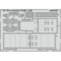 Eduard 1/48 Hampden B Mk.I Photo Etch Set for ICM