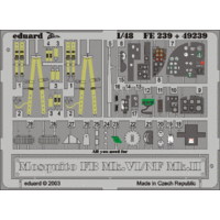 Eduard 1/48 Mosquito FB Mk.VI/NF Mk.II Photo Etched Set (Tamiya) 49239