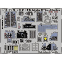 Eduard 1/48 F-4J interior 1975 modification (Academy) 49774
