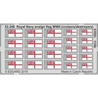 Eduard 1/350 Royal Navy ensign flag WWII (cruisers/ destroyers) STEEL Photo etched parts 53246