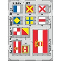 Eduard 1/350 SMS Szent István flags STEEL Photo etched parts
