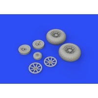 Eduard 1/32 P-40N wheels Brassin (Trumpeter) 632143