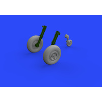 Eduard 1/48 Spitfire Mk. XIV wheels - 4spoke Brassin Photo-etch set (Airfix) 648468