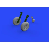 Eduard 1/48 Spitfire Mk. XIV wheels - 4spoke Brassin Photo-etch set (Airfix) 648468