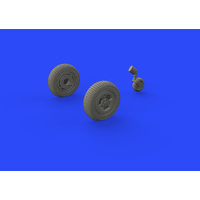 Eduard 1/48 Spitfire Mk. XIV wheels - 3spoke Brassin Photo-etch set (Airfix) 648469