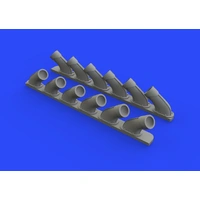 Eduard 648470 1/48 Spitfire Mk. XIV exhaust stacks Brassin Photo-etch set (Airfix)
