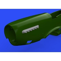 Eduard 648486 1/48 P-51D exhaust stacks w/ fairing Brassin Photo-etch set (Eduard)