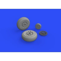 Eduard 648494 1/48 P-51D wheels diamond tread Brassin Photo-etch set (Eduard)