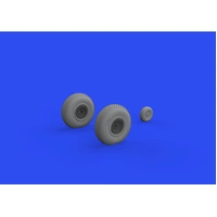 Eduard 1/48 B-17 wheels block tread Brassin 648643