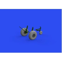 Eduard 1/48 B-17 Wheels Oval Tread Brassin