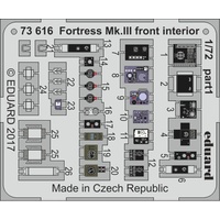 Eduard 73616 1/72 Fortress Mk. III front interior 1/72 (Airfix)