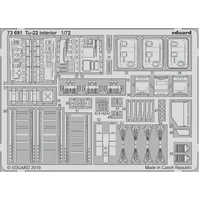 Eduard 73691 1/72 Tu-22 interior Photo etched parts