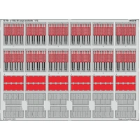 Eduard 1/72 C-130J-30 cargo seatbelts Photo etched set for Zvezda [73761]