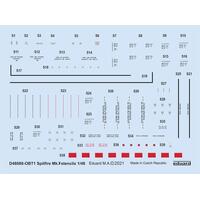 Eduard D48088 1/48 Spitfire Mk.V stencils Decals