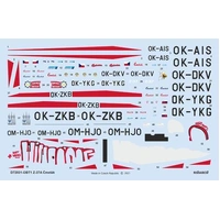 Eduard 1/72 Z-37A Cmelák Decals D72031