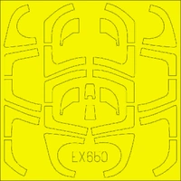 Eduard EX650 1/48 Yak-130 Tface Mask Set (Zvezda)