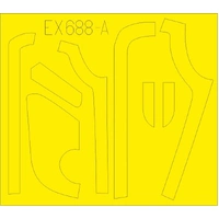 Eduard EX688 1/48 B-17G antiglare panels (VE production) Masks (Hong Kong Models)