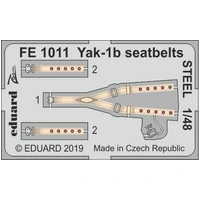 Eduard FE1011 1/48 Yak-1b seatbelts STEEL Photo-etch set (Zvezda)
