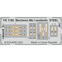 Eduard 1/48 Blenheim Mk.I seatbelts STEEL Photo etched parts FE1188