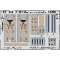 Eduard 1/48 IA-58A Pucara seatbelts STEEL Zoom set FE1197