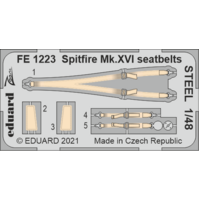 Eduard 1/48 Spitfire Mk. XVI seatbelts STEEL Photo etched parts