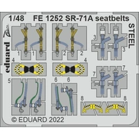 Eduard 1/48 SR-71A (Revell) Seatbelts Steel Colour Photo Etch Set [FE1252]