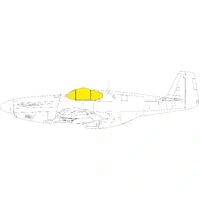 Eduard 1/32 P-51B Malcolm Hood canopy TFace Mask for Eduard