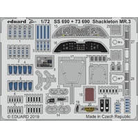 Eduard SS690 1/72 Shackleton MR.3 Photo etched parts