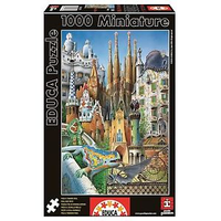 Educa 1000pc Collage Gaudi Miniature Series Jigsaw Puzzle