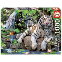 Educa 1000pc White Tigers of Bengal Jigsaw Puzzle