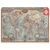 Educa 4000pc The World Executive Map Jigsaw Puzzle