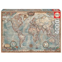 Educa 4000pc The World Executive Map Jigsaw Puzzle