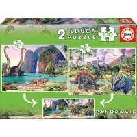 Educa 2x100pc Dino World Jigsaw Puzzle