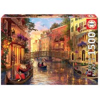 Educa 1500pc Sunset In Venice Jigsaw Puzzle