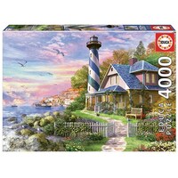 Educa 4000pc Lighthouse At Rock Bay Jigsaw Puzzle