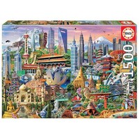 Educa 1500pc Asia Landmarks Jigsaw Puzzle