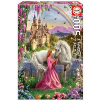 Educa 500pc Fairy And Unicorn Jigsaw Puzzle