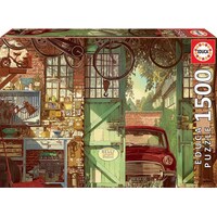 Educa 1500pc Old Garage, Arly Jones Jigsaw Puzzle