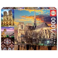 Educa 1000pc Notre Dame Collage Jigsaw Puzzle